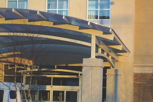 Another view of the arched entry way at the Holiday Inn, Winchester, VA.