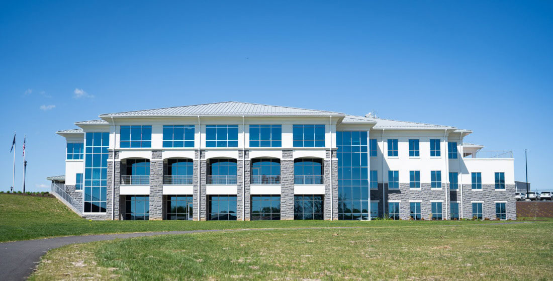 A full view of the new Shenandoah Valley Electric Cooperative facility.