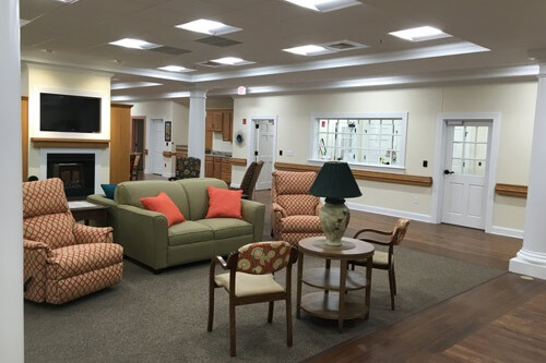 The stairwell in the new Harrisonburg City Hall, Harrisonburg, VA.