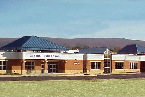 Another view of the new entrance to the new Harrisonburg City Hall, Harrisonburg, VA.