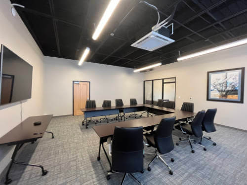 A meeting room in the new Shenandoah Valley Electric Cooperative facility.