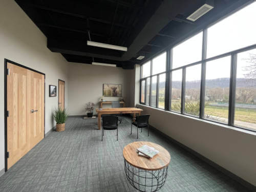 A look at the 6-bay garage in the new Shenandoah Valley Electric Cooperative facility.